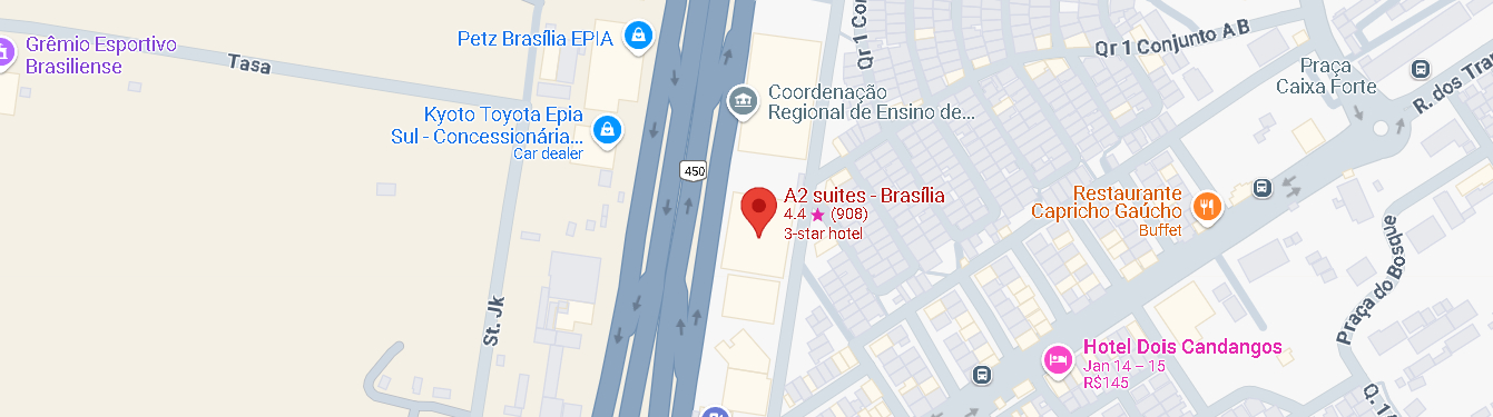 mapa de Localização do hotel